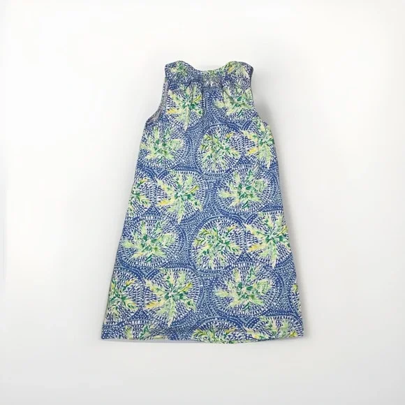 Lilly Pulitzer Essie Shift Dress In the Groove Green Blue Sleeveless Size Small - Picture 5 of 6